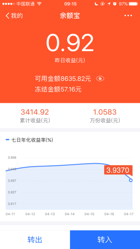 余额宝存多少钱比较好