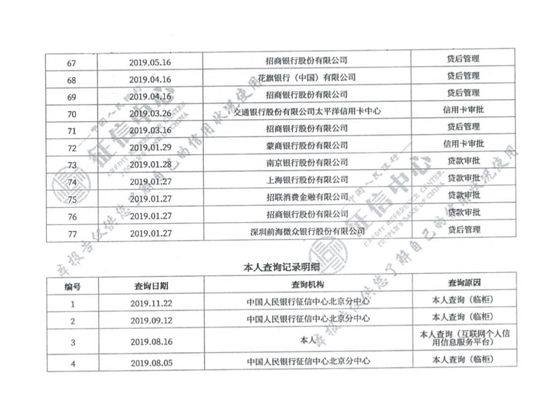 南京征信报告打印网点