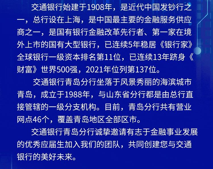 青岛交通银行几点上班